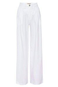 AMO Sheryl Wide Leg Trouser in white - women's pants - view 4