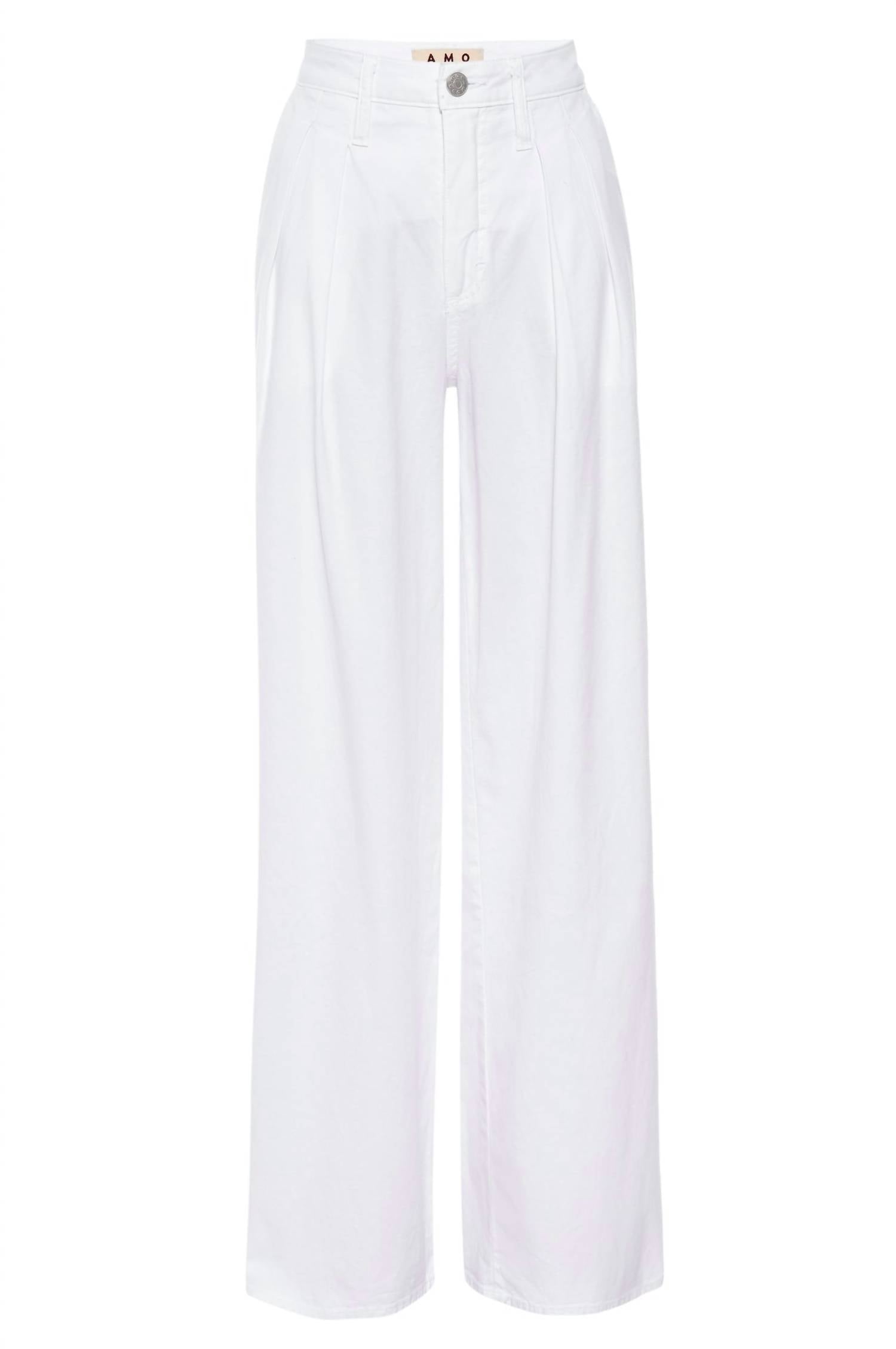 AMO Sheryl Wide Leg Trouser in white - women's pants - view 4