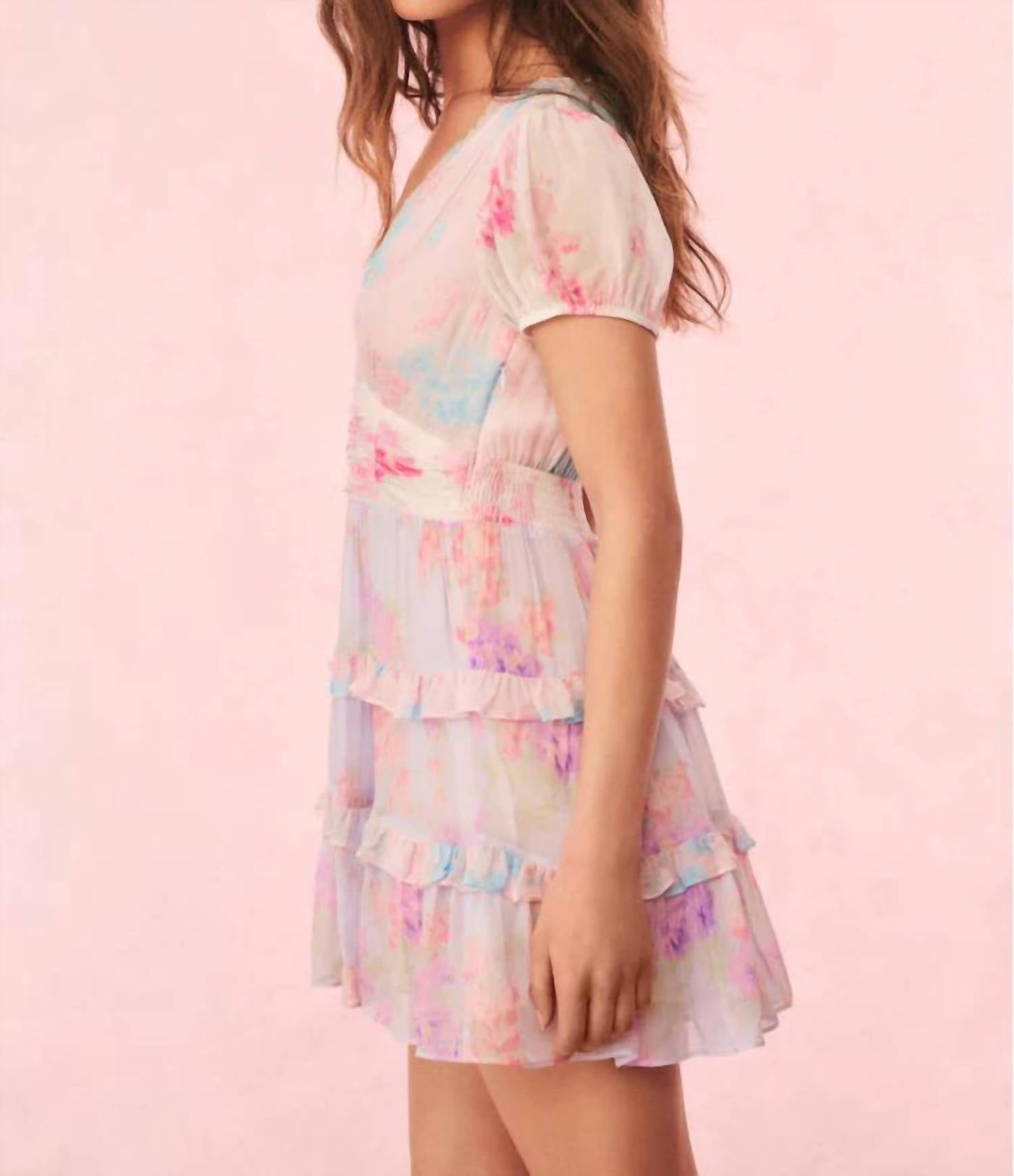 Loveshackfancy - Spirea Floral Chiffon Mini Dress