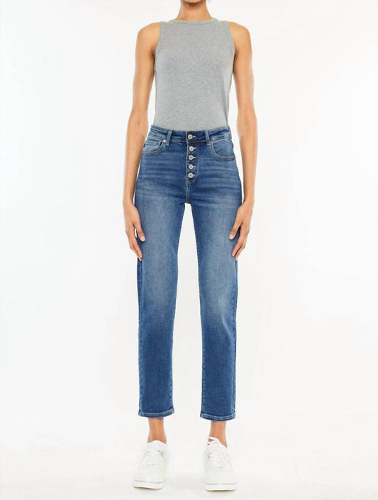 Kancan - DIANNA SUPER HIGH RISE BUTTON FLY MOM JEANS