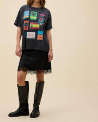 DAYDREAMER Grateful Dead Backstage Tee in black - women's t-shirt - detail view