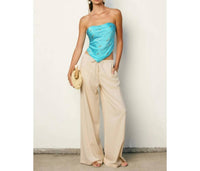 Dress Forum - Azure Escape Strapless Handkerchief Top