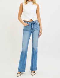 Risen - 4-Way Mid Rise Flare Jeans