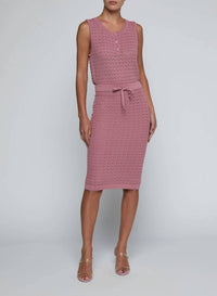 L'Agence - Lacen Pointelle Knit Skirt