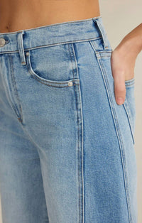Z Supply - Luna Stretch High Rise Denim Crop Pant