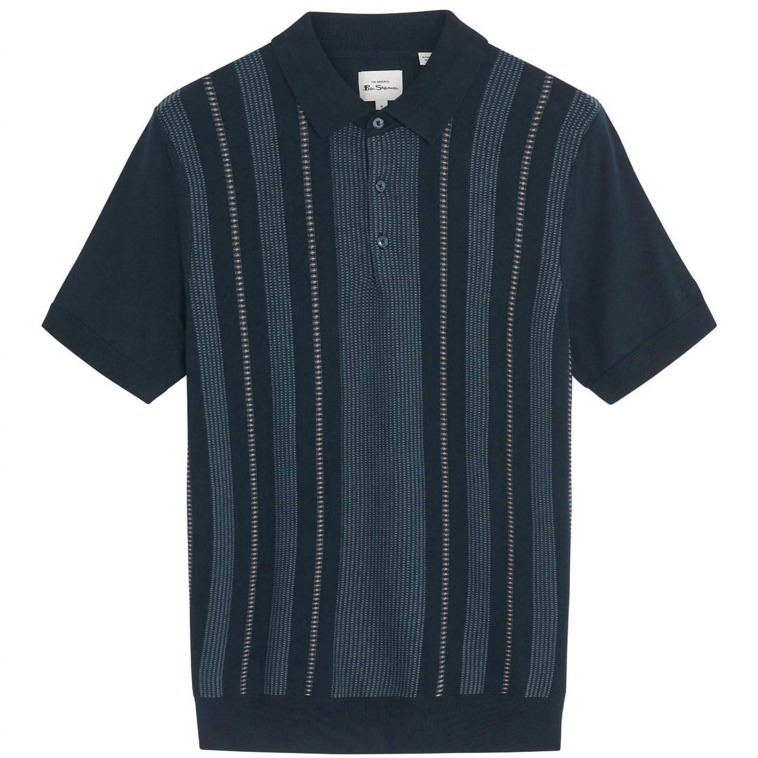 Ben Sherman - Birdseye Stripe Knitted Polo