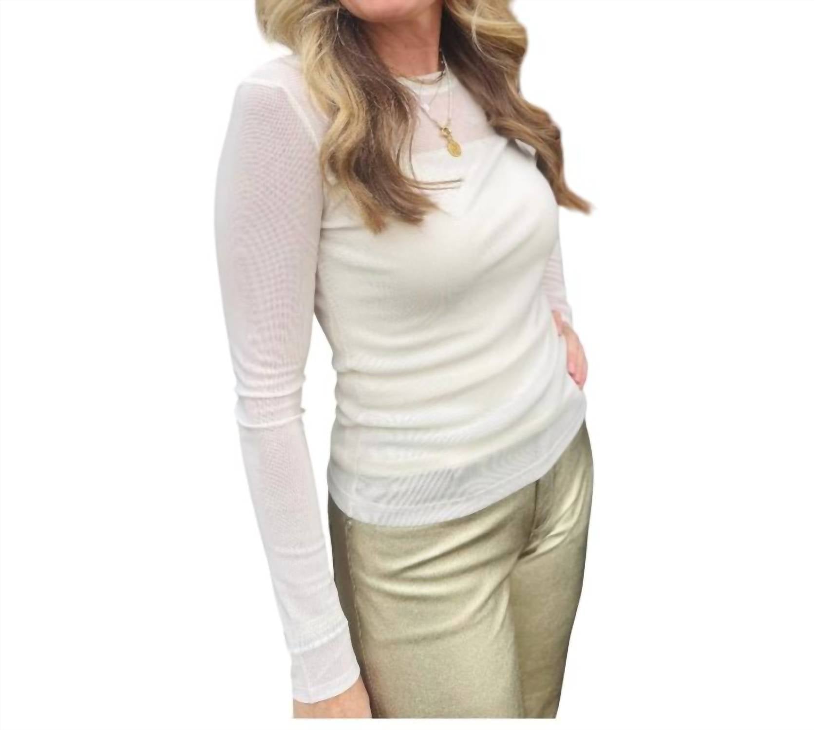 Sanctuary - Sparkle Mesh Top