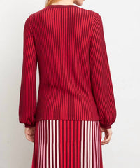 Aldo Martins Logan Sweater Top in rojo - women's sweater - detail view