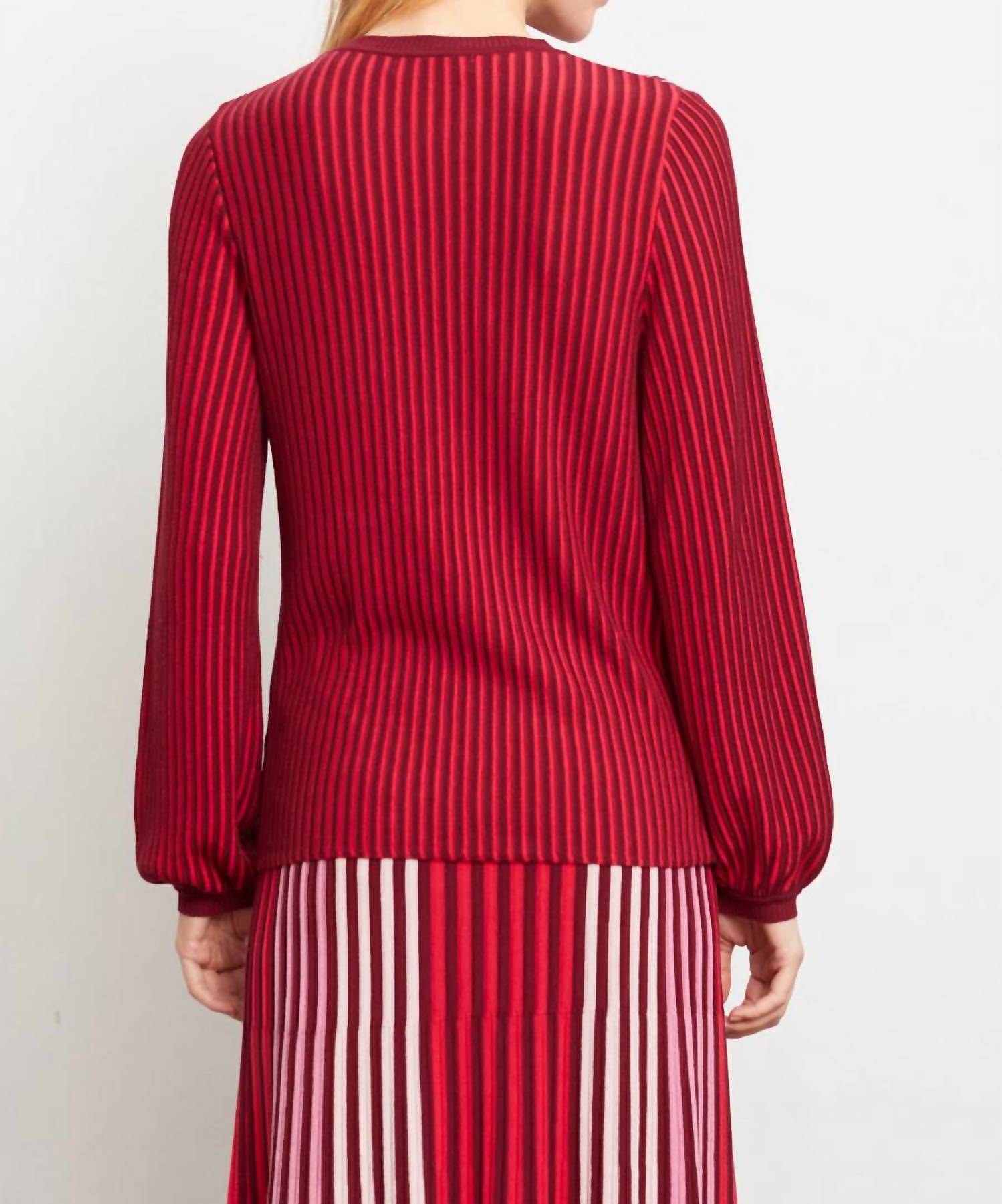 Aldo Martins Logan Sweater Top in rojo - women's sweater - detail view