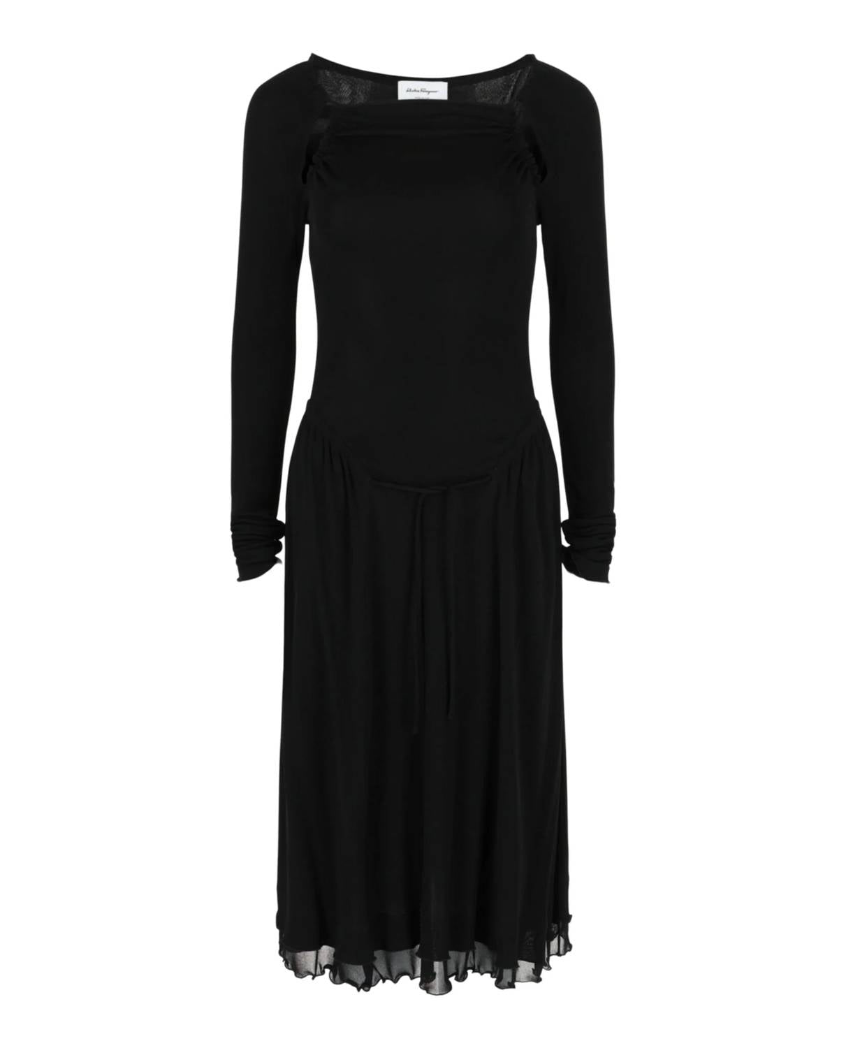 Salvatore Ferragamo - Cut-Out Detailed Midi Dress