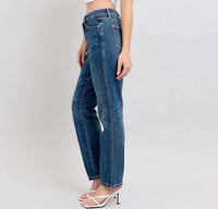Judy Blue - High Waist Rigid Magic Non-destroy Straight Leg Jeans