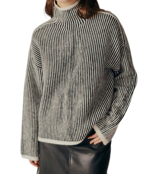 Deluc - Stripe Turtleneck Sweater