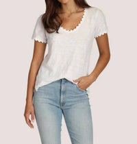 Dylan - Short Sleeved Ric-rac Tee