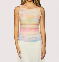 Lost + Wander - Sunset Promenade Mesh Top