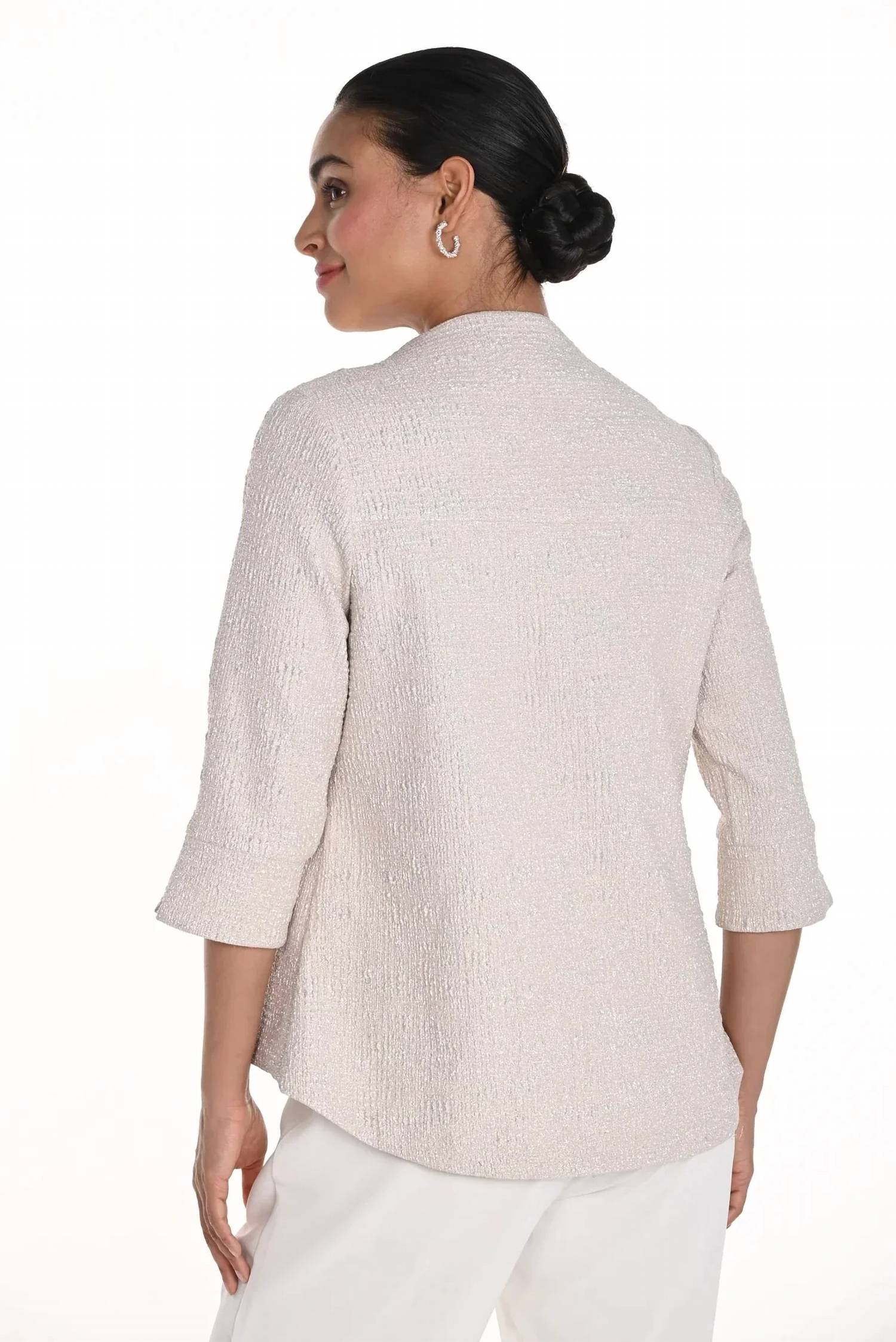 Frank Lyman - Textured Shimmery Swing Jacket