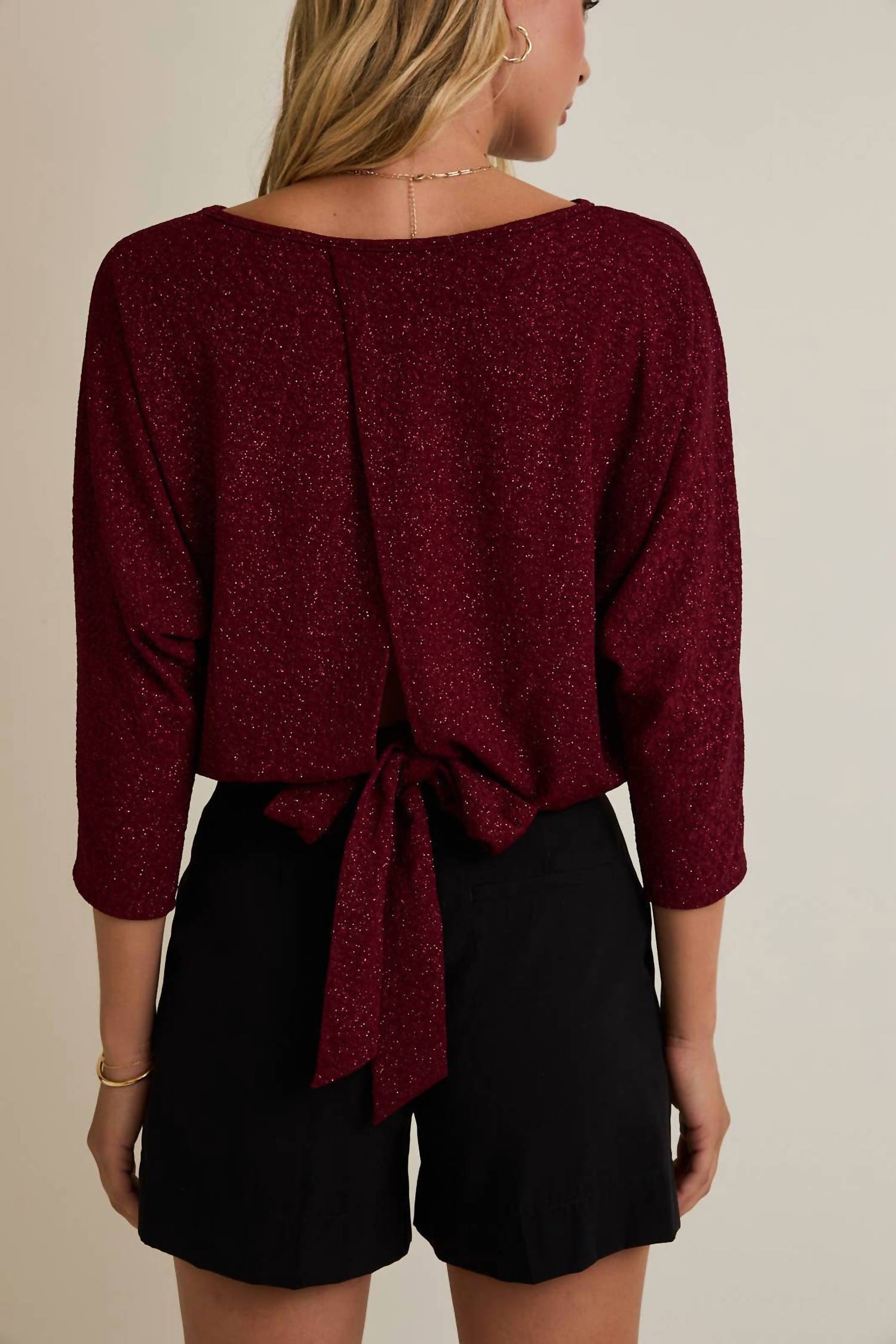 Gilli - The Aurora Lurex Tie Back Top