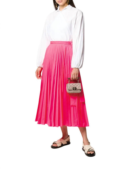 Valentino - Women's Tied-waist Pleated Skirt
