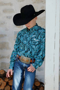 Cinch - Paisley Print Button Down Shirt