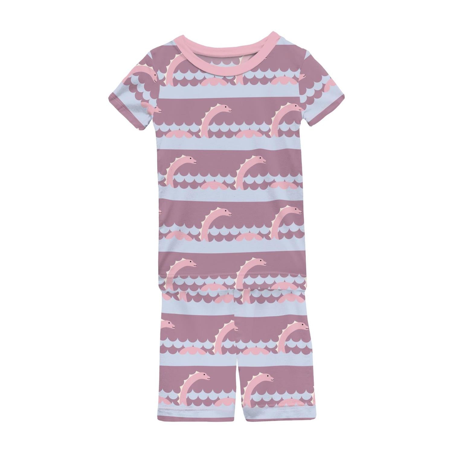 Kickee - Kids' Short Sleeve Pajama Set with Shorts