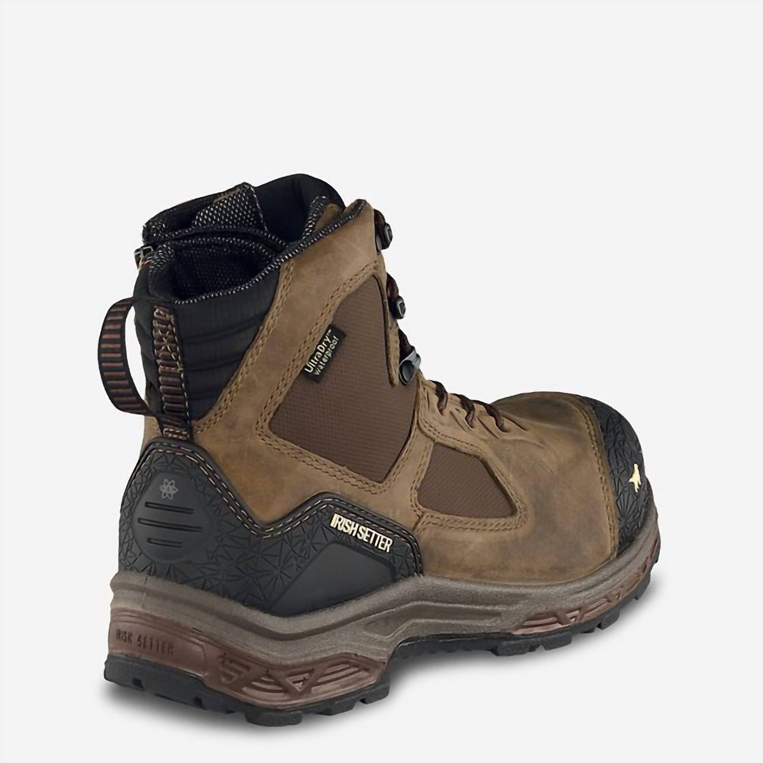 Irish Setter Boots - Men's Kasota Waterproof Leather Safety Toe Side-zip Boot
