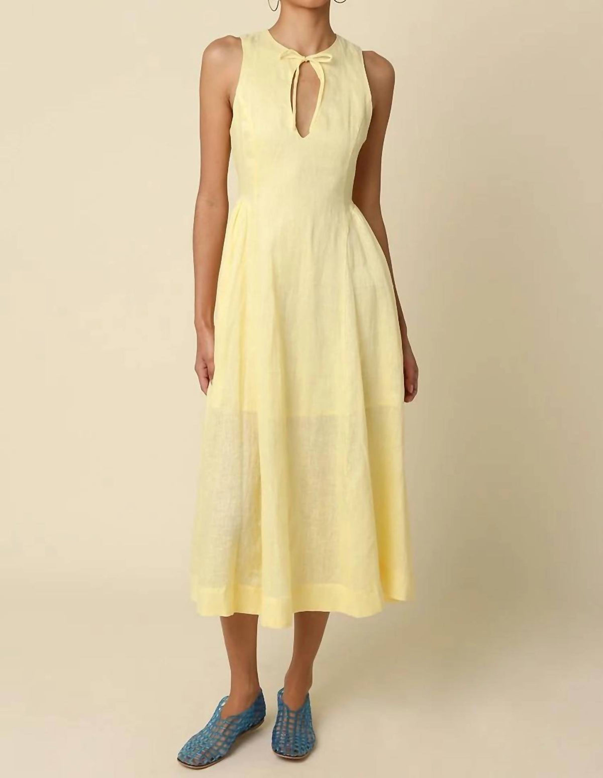Olivaceous - Willow Sleeveless Midi Dress