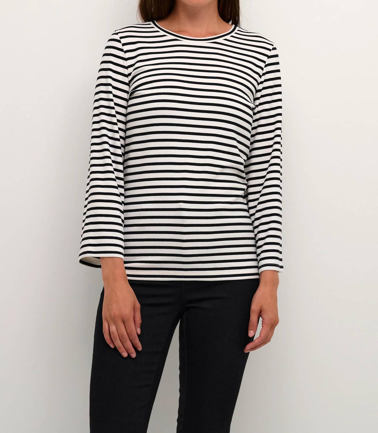 Kaffe - Liddy Jersey Cropped Sleeve Blouse
