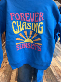 Vintage Havana - Kids Fleece Forever Chasing Sunsets Sweatshirt