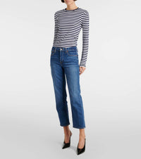 Re/Done - Stove Pipe Mid Rise Straight Leg Jeans
