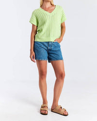 Brodie Cashmere - SPRING STITCH TEE