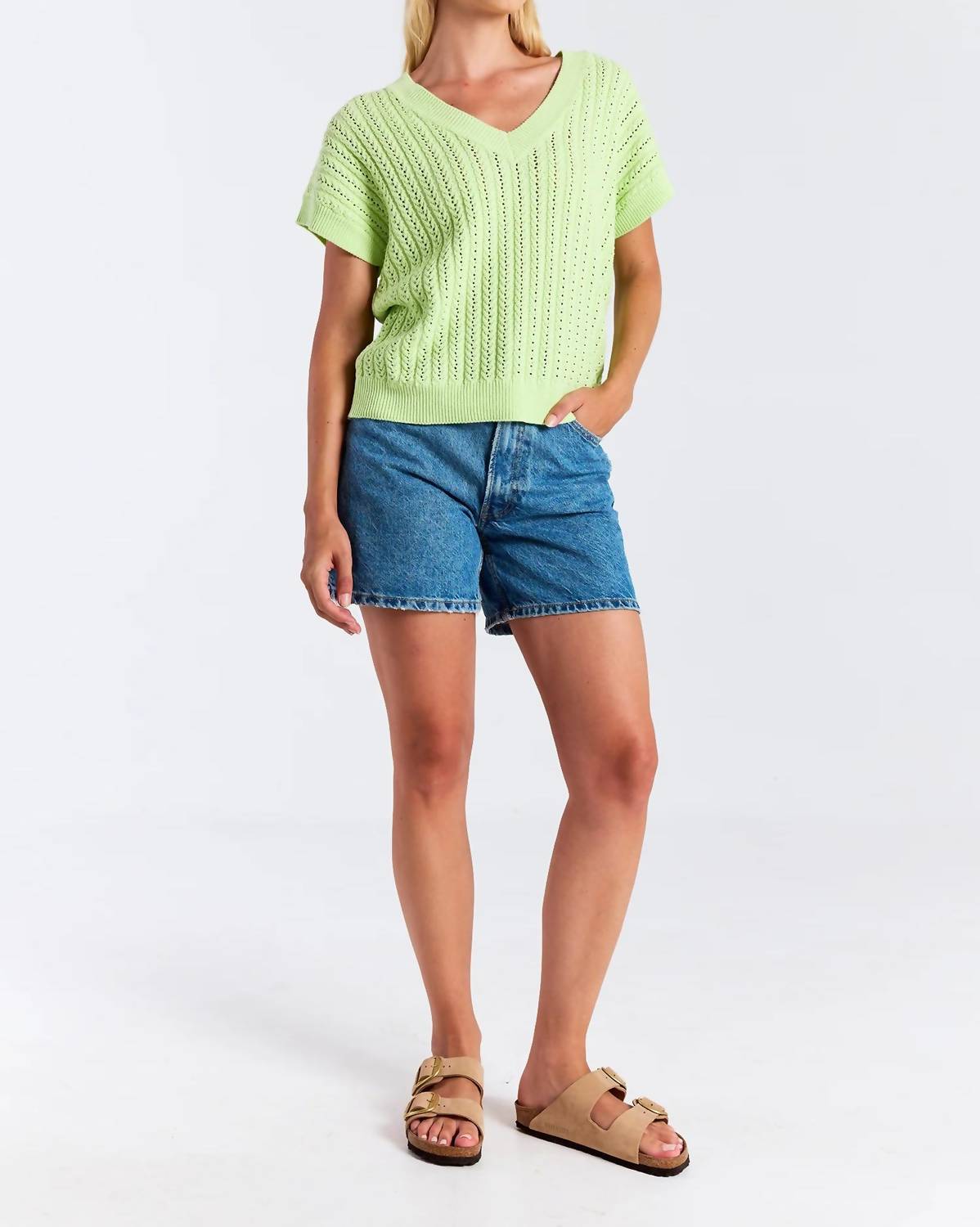 Brodie Cashmere - SPRING STITCH TEE