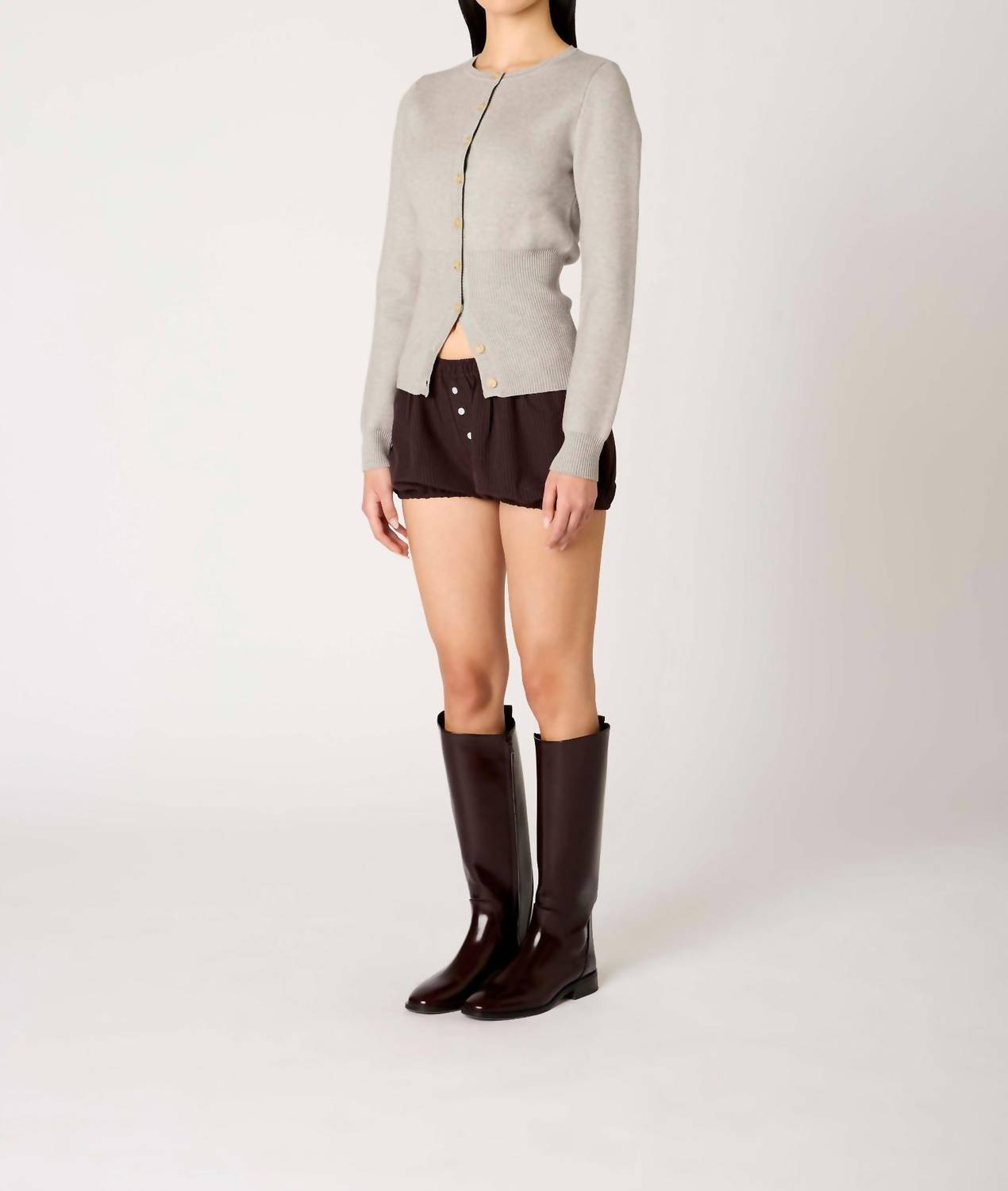 Nia - Classic Button-front Sophia Cardigan