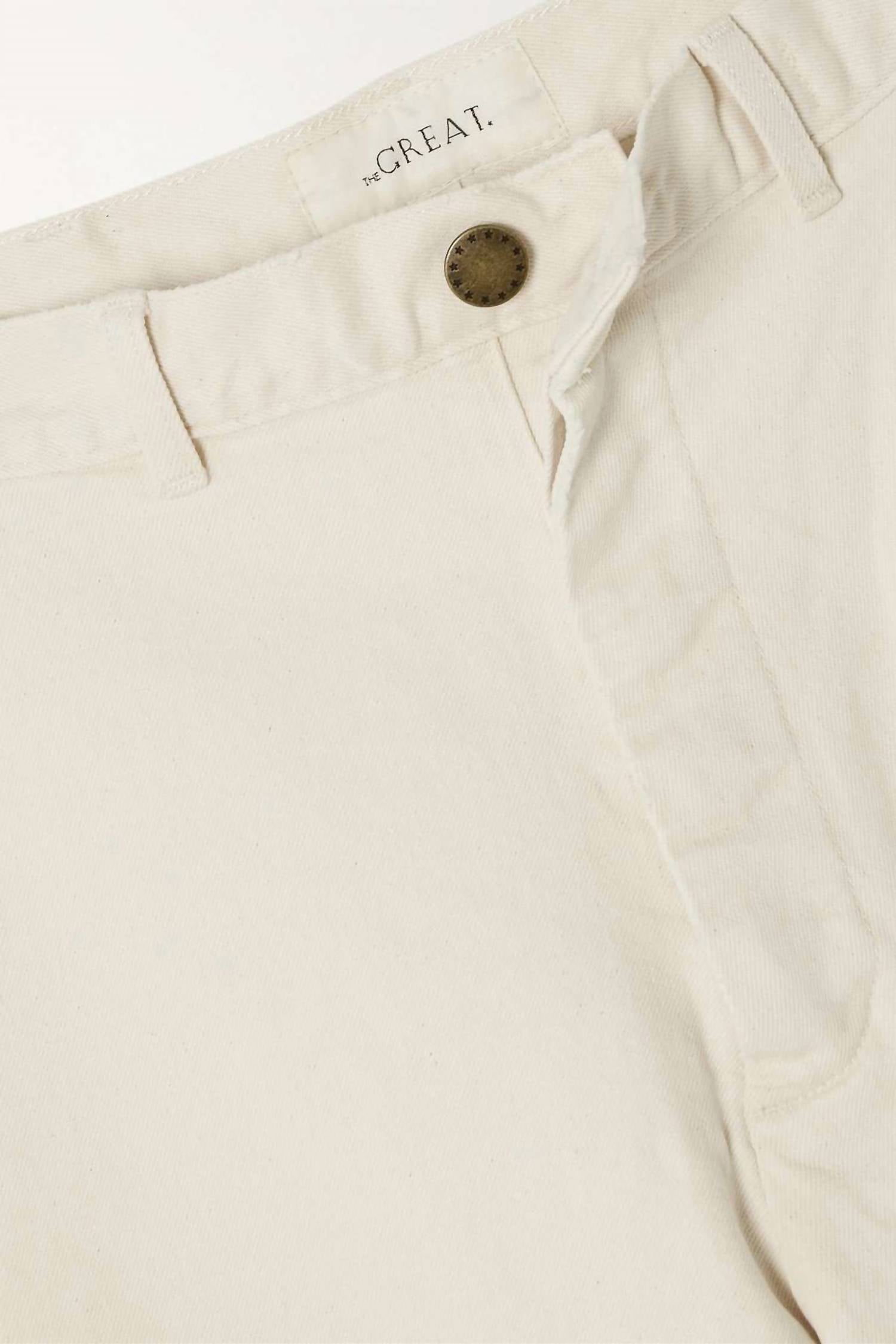 THE GREAT. Seafair Wide Leg Jeans in vintage stone - women's jeans - view 4