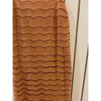 Walter Baker Women's Eyelet Bodycon Dress in tan - women's dress - detail view