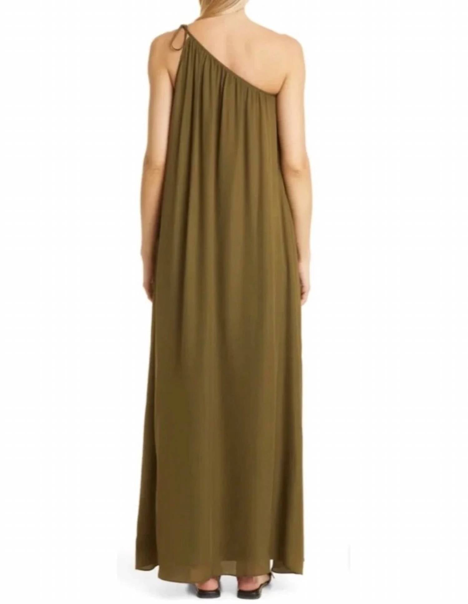 Twp - Mackizi Silk Chiffon One-shoulder Maxi Dress