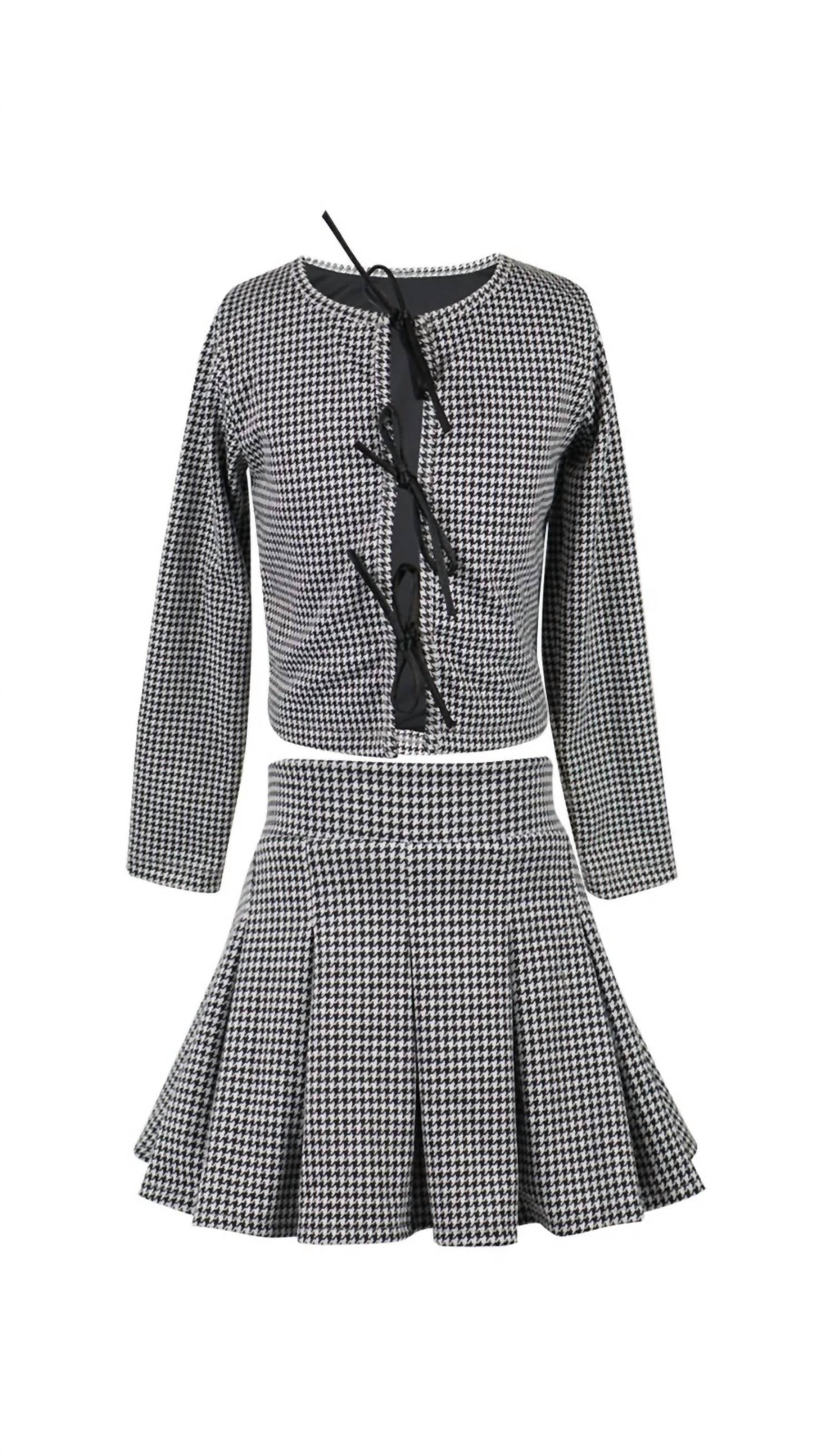 Flowers By Zoe - Houndstooth Skirt