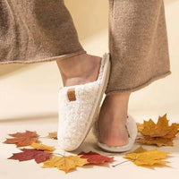 Everfoams - Women's Fuzzy Slip-on Memory Foam House Slippers