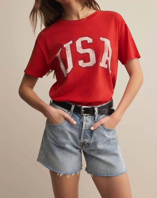 Z Supply - Usa Boyfriend Short Sleeve Tee