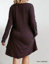 Umgee - Striped Casual Dress