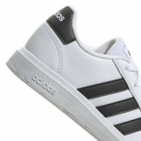 adidas Kid's Grand Court 2.0 Tennis Shoe in white black - kids' sneaker - view 4