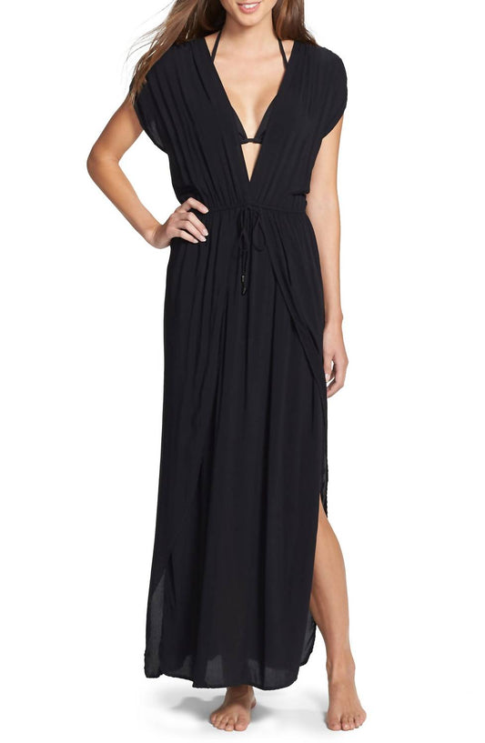 Elan - Maxi Deep V Dress