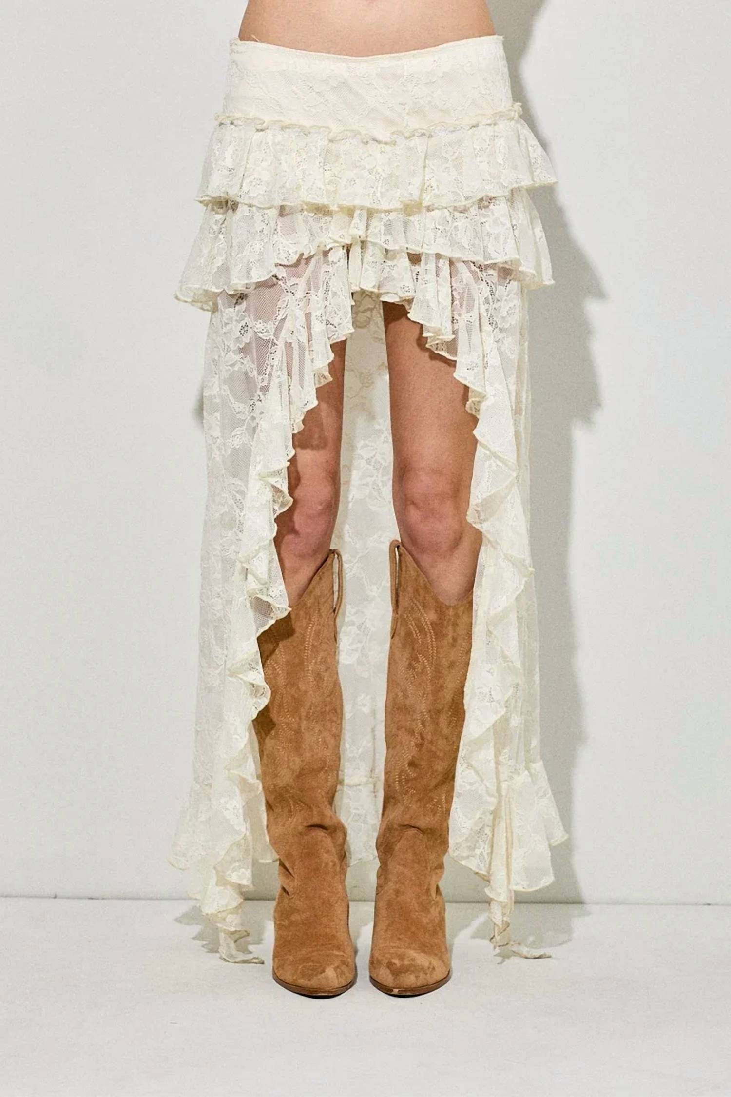 Baevely By Wellmade - Boho Tiered Skirt