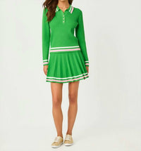 Lilly Pulitzer SUZETTE SWEATER SKORT in putting green x resort white - women's shorts - view 5