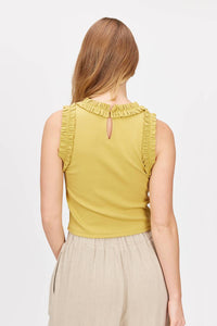 Before You Collection - Ruffle Ribbed Tank Top
