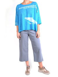 Rundholz Black Label - Print Oversize Three Quarter Sleeve Top