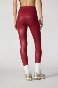 MPG Sport Liquid Leggings in merlot - women's pants - alternate view