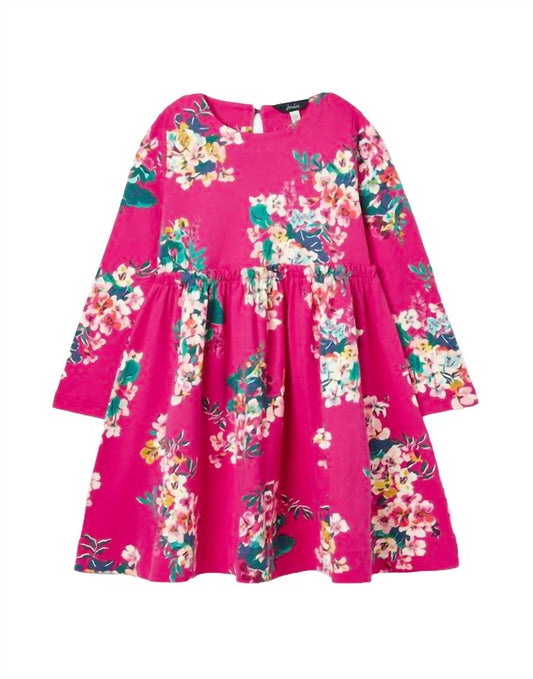 Joules - Floral Long Sleeve Jersey Dress