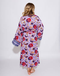 Printfresh - Champagne And Caviar Eco Satin Robe