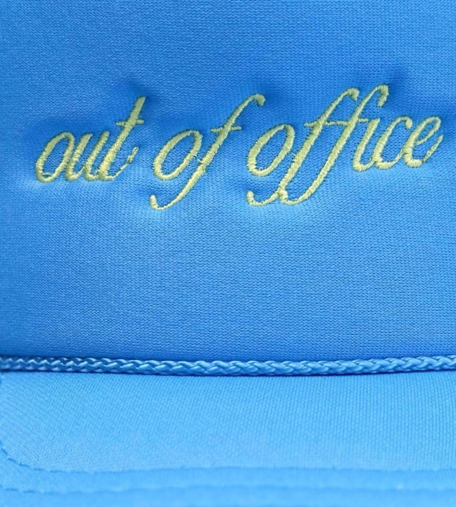 La Fête Goods - Women's Out Of Office Embroidered Trucker Hat