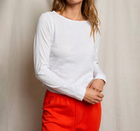 Perfectwhitetee - Parker Long Sleeve Boat Neck Top