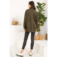 Thml - Suede Button Up Jacket